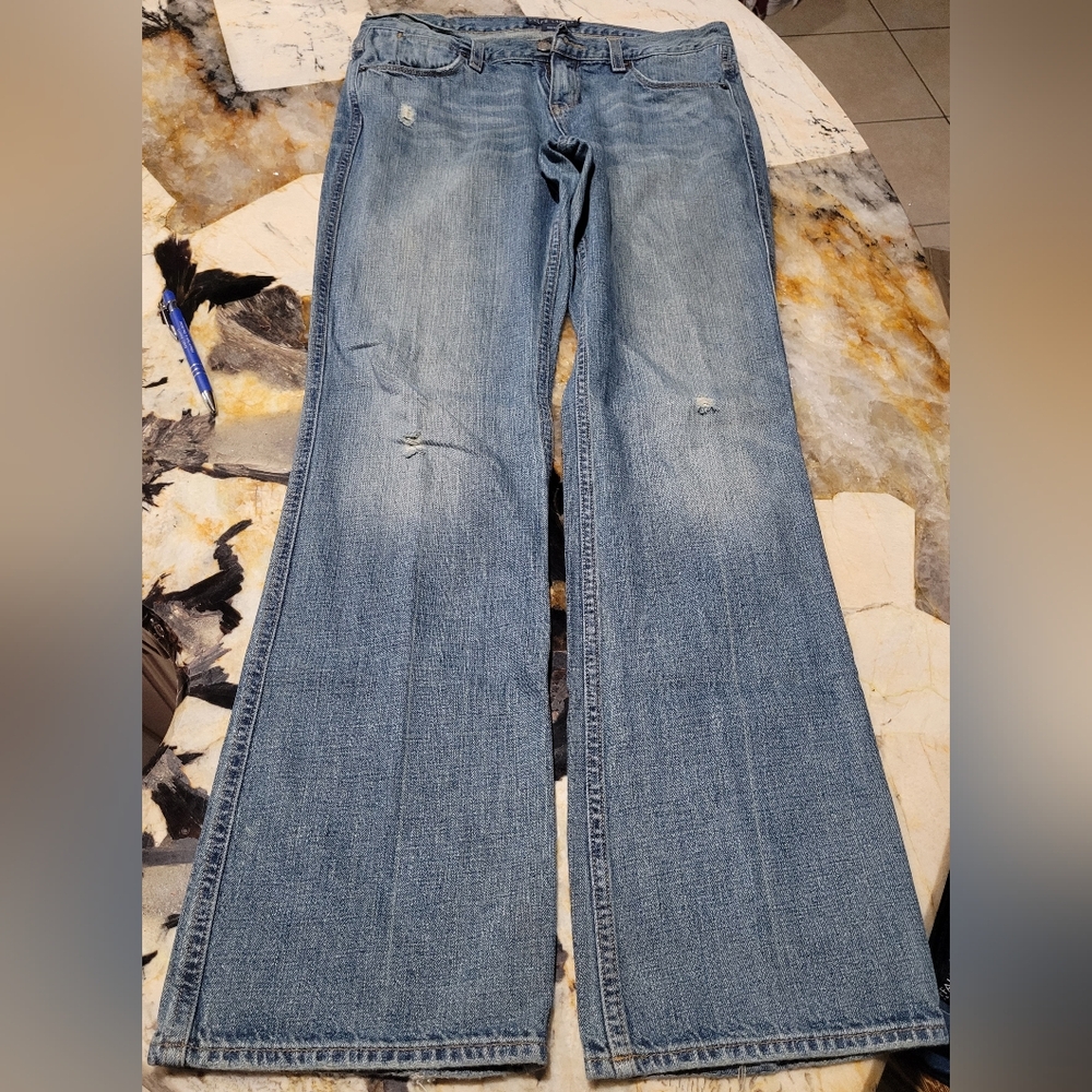 Ralph Lauren Blue Label Flare Wide Leg Blue Jeans